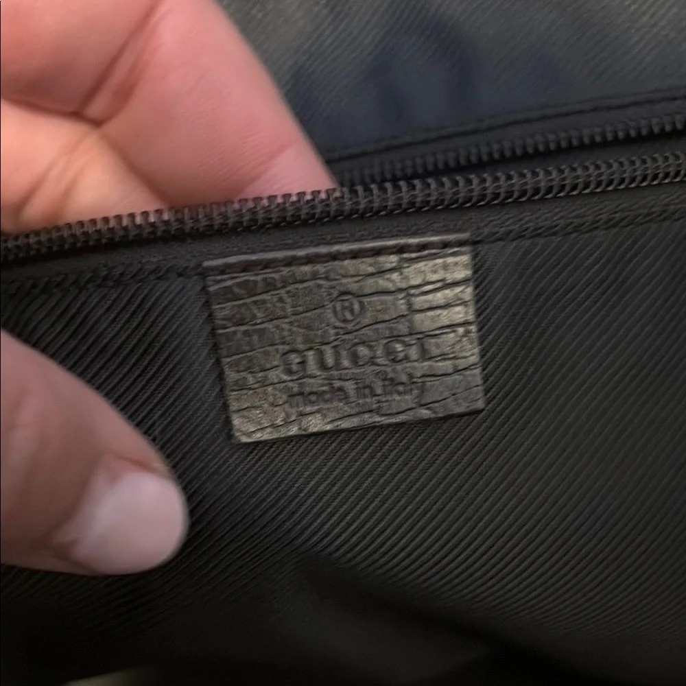 Designer Gucci diaper messenger Crossbody Bag gg leather canvas Italy